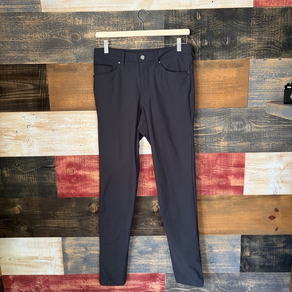 Lululemon Mens Slim Fit Chino Pants Black 28x31